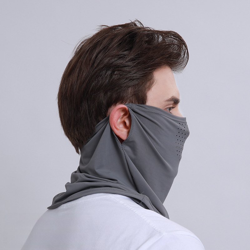 Upf50+ jääsiidist päikesekaitsekreem meestele ja naistele, suvine õues jalgrattasõidumask, päikesekaitse, täismask, loor, hingav