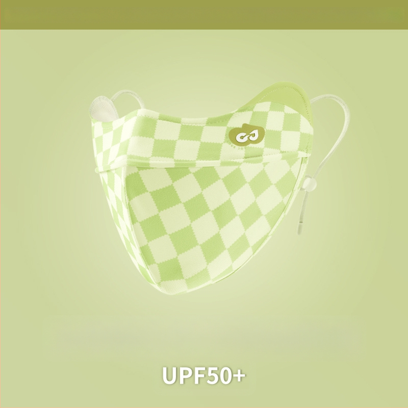 Dopamino kaukė nuo saulės moterims, apsauganti nuo ultravioletinių spindulių, maža, kvėpuojanti, vėsi ledo šilko kaukė, skirta akims, apsauganti nuo saulės.