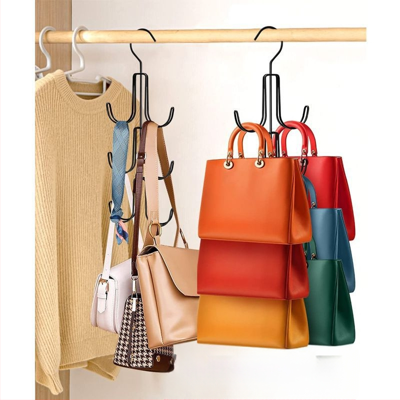 Daugiafunkcinis metalinis kabliukų stovas rankinei, šalikui, diržui, kaklaraiščiui, drabužiams, aksesuarams, apdailos furnitūros stovas