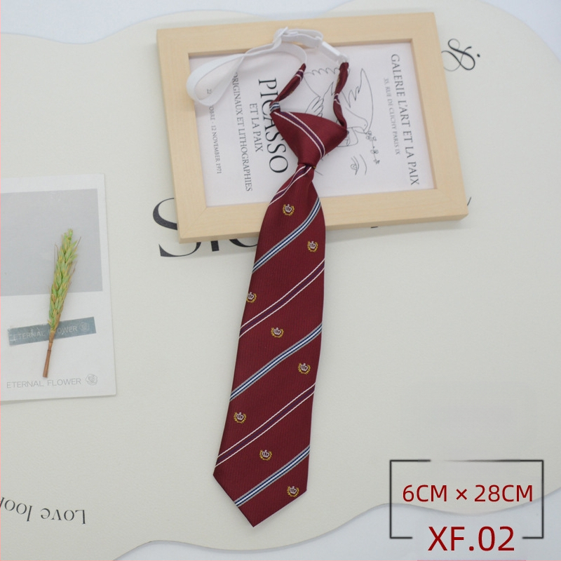 JK kaklaraištis, studentė, japoniško stiliaus, korėjietiško stiliaus, kolegijos stiliaus, užtrauktuku be mazgų, uniforma, uniformos aksesuarai, kaspinas, madinga raudona spalva.