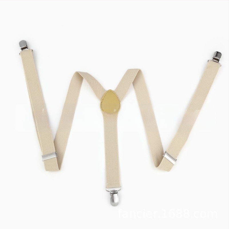 Madingos, laisvalaikio stiliaus, elastinės petnešos su trimis segtukais, vienspalvės, reguliuojamo ilgio, unisex, tiesūs plaukai.