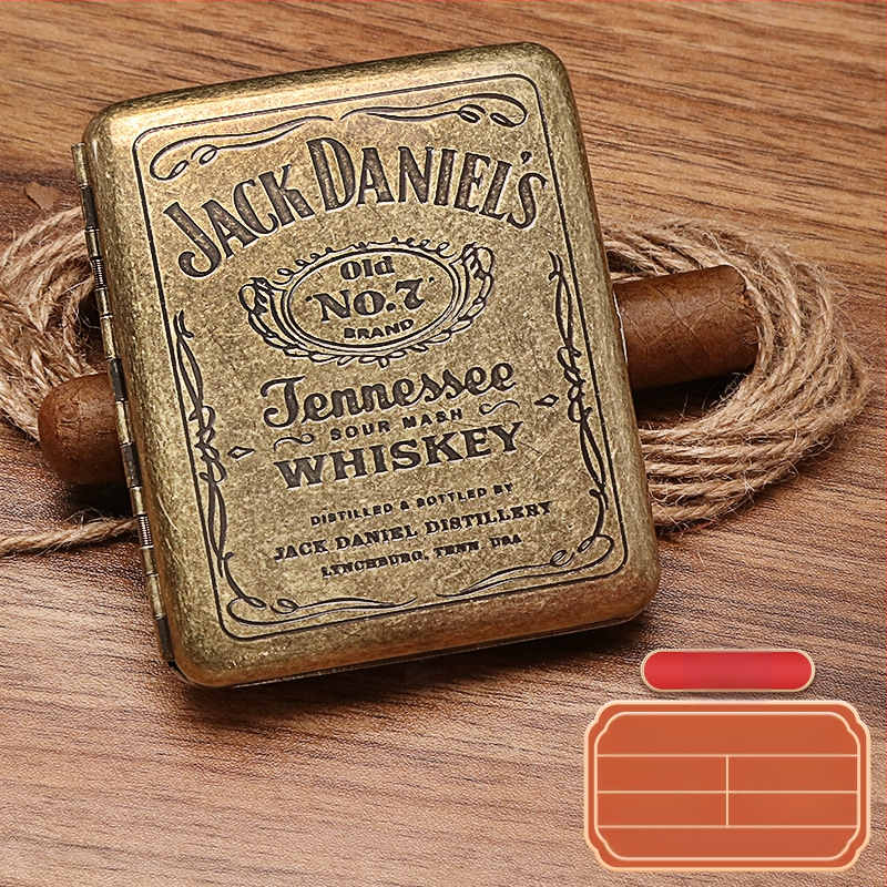 Naujas metalinis dvipusis atverčiamas 20 cigarečių dėklas bronzinės gėlės formos automatinis nešiojamas cigarečių dėklas, parduodamas sandėlyje, didmeninė prekyba gamykloje