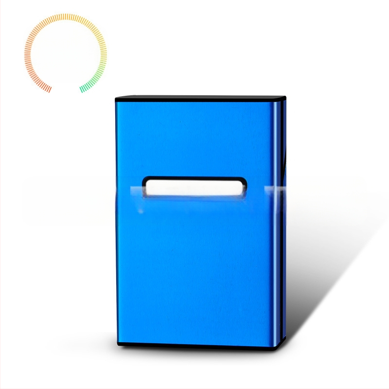 Asmeninis madingas 20 vnt. automatinis plastikinis aliuminio cigarečių dėklas, vyriškas šiurkštus dūmų šviesos cigarečių dėklas, kūrybingas cigarečių dėklas