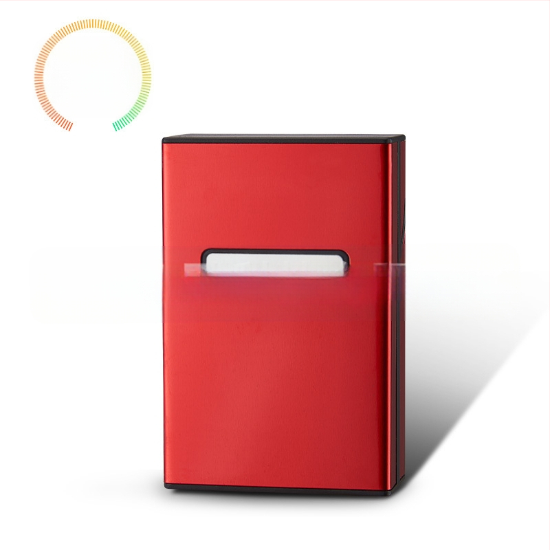 Asmeninis madingas 20 vnt. automatinis plastikinis aliuminio cigarečių dėklas, vyriškas šiurkštus dūmų šviesos cigarečių dėklas, kūrybingas cigarečių dėklas