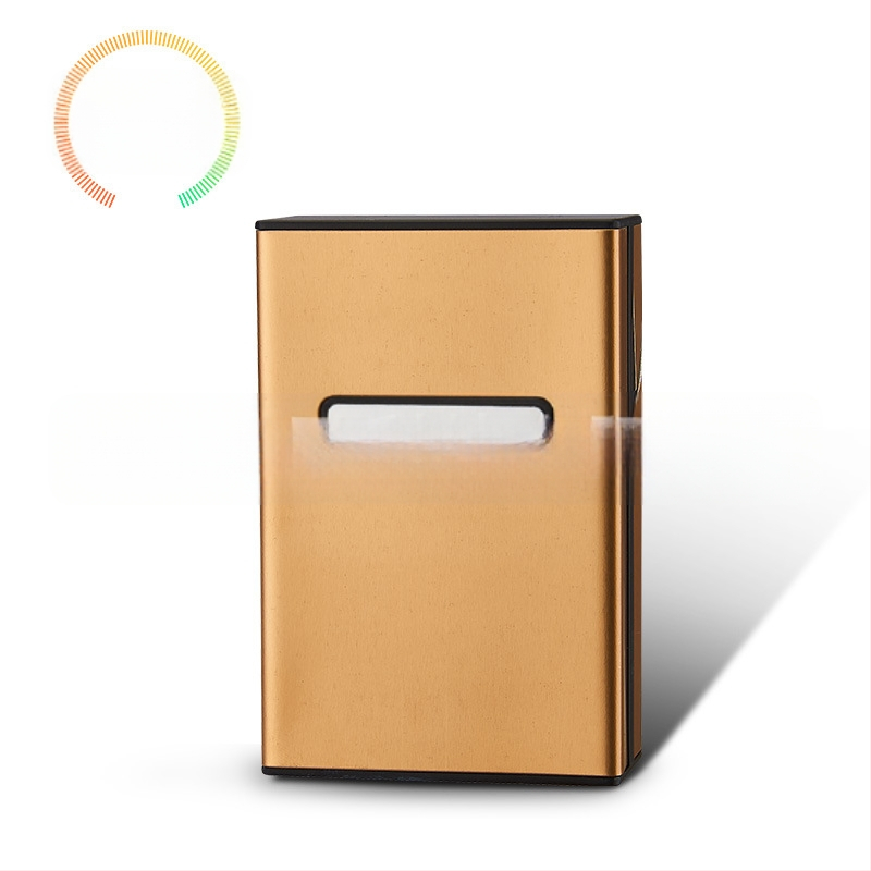 Asmeninis madingas 20 vnt. automatinis plastikinis aliuminio cigarečių dėklas, vyriškas šiurkštus dūmų šviesos cigarečių dėklas, kūrybingas cigarečių dėklas