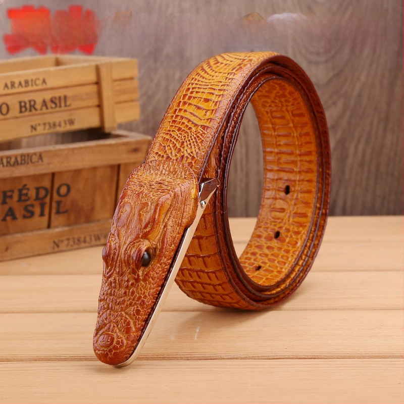 Naujas plokščias universalus krokodilo diržas vyrams, automatinė sagtis, tikras diržas, grynos karvės odos, prailgintas didelis juosmens diržas, gamintojai