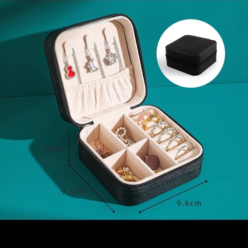 Fini nakit Prsten Naušnice Ogrlica Naušnice Naušnice Narukvica Prijenosna High Sense Mini Karirana kutija za pohranu