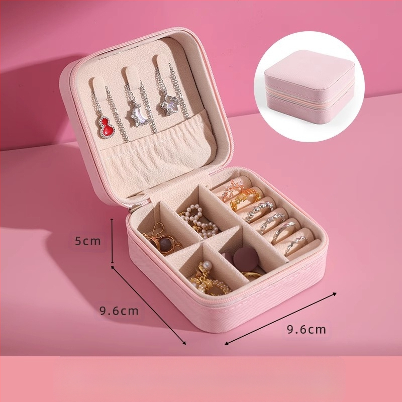 Fini nakit Prsten Naušnice Ogrlica Naušnice Naušnice Narukvica Prijenosna High Sense Mini Karirana kutija za pohranu