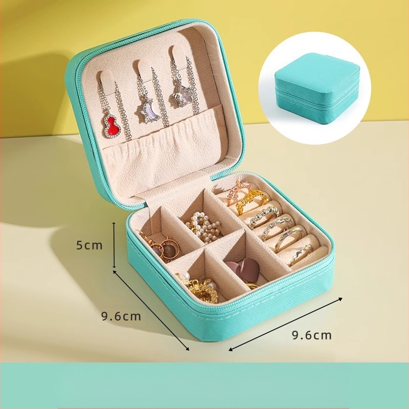 Fini nakit Prsten Naušnice Ogrlica Naušnice Naušnice Narukvica Prijenosna High Sense Mini Karirana kutija za pohranu