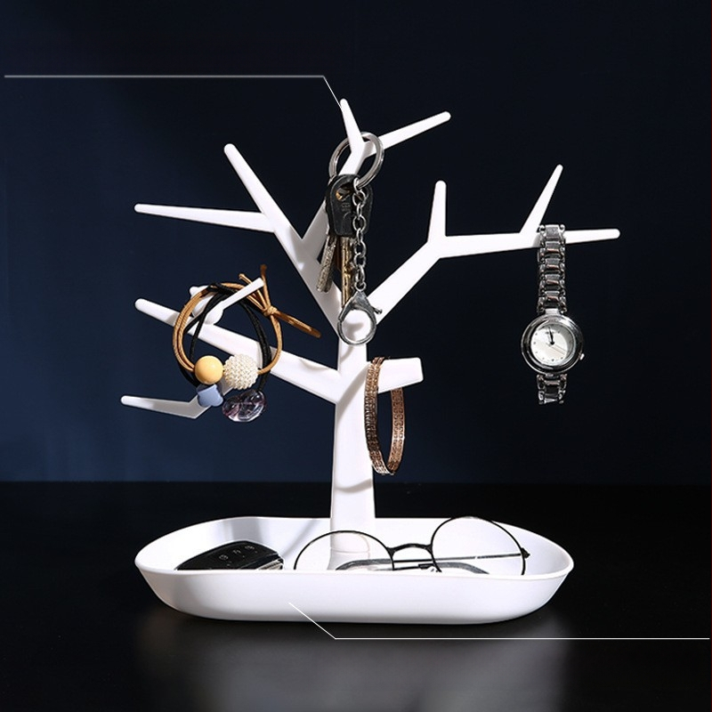 Įėjimo sandėliavimo artefaktas, medžio spalvos kūrybinis papuošalų stovas, pakabukas, žiedas, auskarai, ekrano stovas, artefaktas