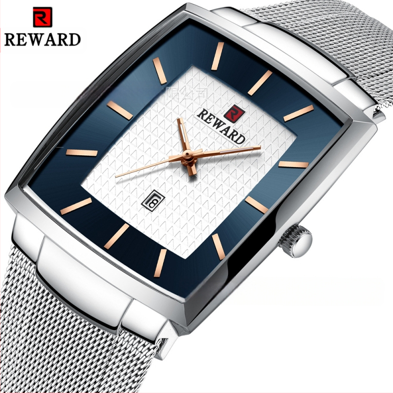 Apdovanojimas Paprastas Vyriškas Laikrodis Vandeniui Atsparus Kalendorius Vyriškas Tinklinis Diržas Verslo Kvarcinis Laikrodis Eksportuoti Vyriškas Laikrodis 62009m