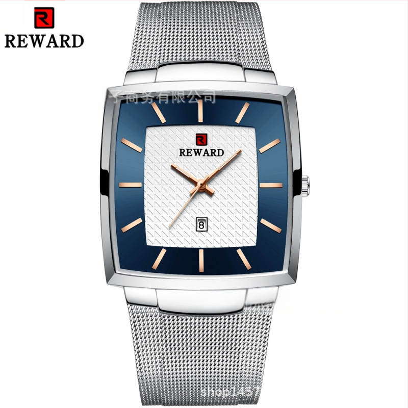 Apdovanojimas Paprastas Vyriškas Laikrodis Vandeniui Atsparus Kalendorius Vyriškas Tinklinis Diržas Verslo Kvarcinis Laikrodis Eksportuoti Vyriškas Laikrodis 62009m