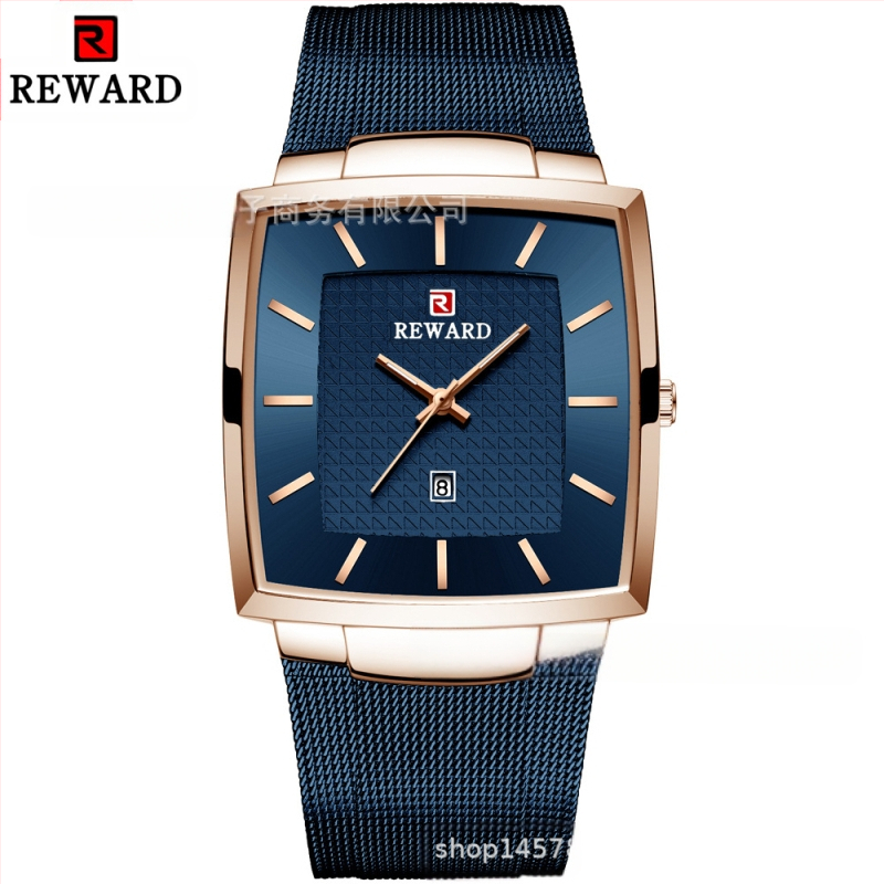 Apdovanojimas Paprastas Vyriškas Laikrodis Vandeniui Atsparus Kalendorius Vyriškas Tinklinis Diržas Verslo Kvarcinis Laikrodis Eksportuoti Vyriškas Laikrodis 62009m