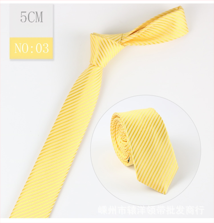 Vyriškas kaklaraištis, korėjietiškas, vienspalvis, madingas, laisvalaikio, madingas, megztas rankomis, 5 cm ilgio, mažas, siauras kaklaraištis, didmeninė prekyba