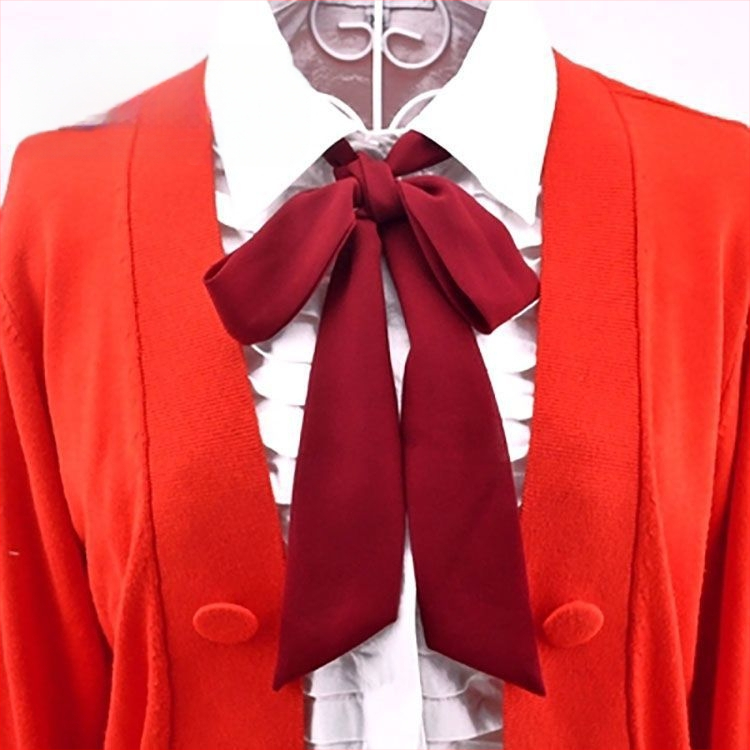 Leptir-mašna za žene, nova čipkasta, korejski stil, britanski akademski stil, valovita točkica, jednobojna, šifonska kravata, vrpca, modna mašna