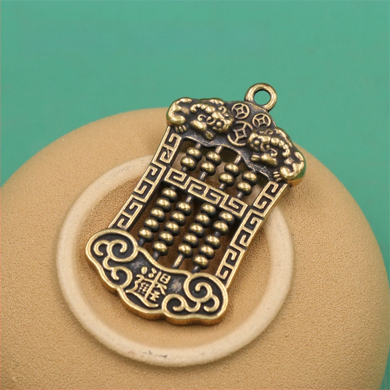 Žalvarinis koi raktų pakabukas, kilnojamas auksinės žuvelės raktas, automobilio pakabukas, gryno vario koi feng shui raktų pakabukas, didmeninė prekyba