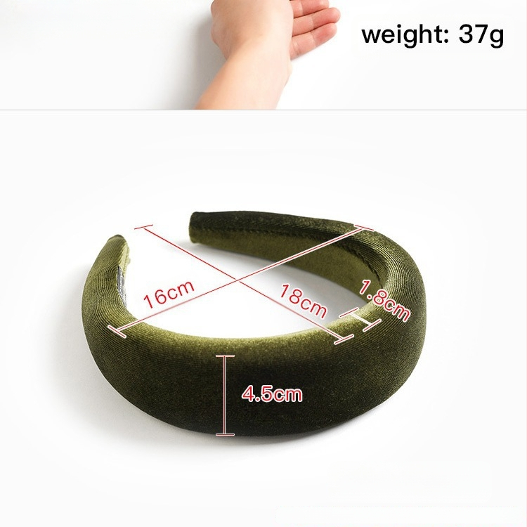 Europos ir Jungtinių Valstijų tarpvalstybinės „Amazon“ auksinės aksomo kempinės plaukų juosta rudens ir žiemos storo aksomo juoda galvos juosta moterims