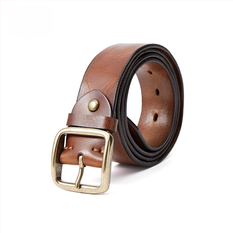 Retro stiliaus natūralios odos vyriškas diržas su sagtimi, storas, unisex moteriškas diržas, laisvalaikio, madingas, pirmojo sluoksnio, karvės odos, rankų darbo diržas moterims.