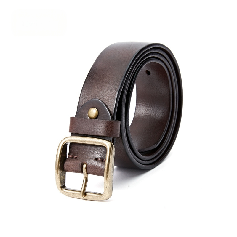 Retro stiliaus natūralios odos vyriškas diržas su sagtimi, storas, unisex moteriškas diržas, laisvalaikio, madingas, pirmojo sluoksnio, karvės odos, rankų darbo diržas moterims.