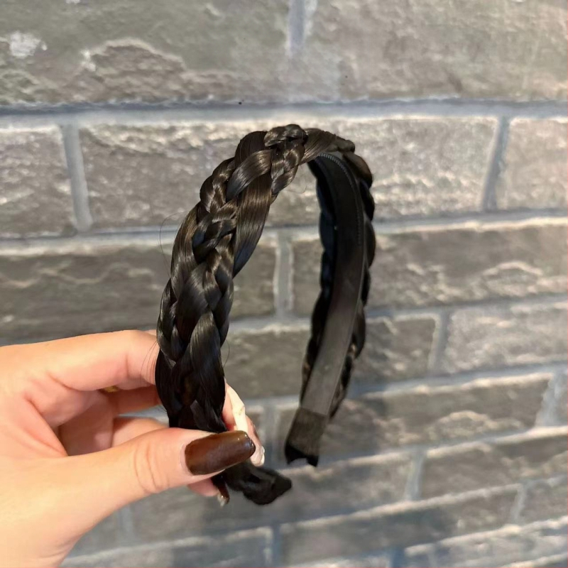 Seitsmepaelaga võileivapunutisega parukapeapael, käsitsi kootud punutud peapael, naturaalse imitatsiooniga, kõrge peanahaga juukseklamber, juukseaksessuaarid