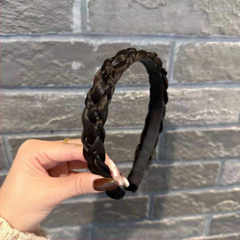 Seitsmepaelaga võileivapunutisega parukapeapael, käsitsi kootud punutud peapael, naturaalse imitatsiooniga, kõrge peanahaga juukseklamber, juukseaksessuaarid