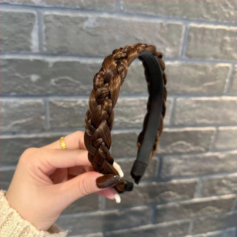 Seitsmepaelaga võileivapunutisega parukapeapael, käsitsi kootud punutud peapael, naturaalse imitatsiooniga, kõrge peanahaga juukseklamber, juukseaksessuaarid