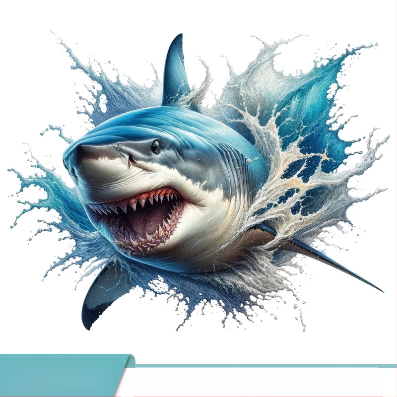 Personaalne 3D visuaalne loominguline haikleebis WC-potile, isekleepuv koomiksiga WC-kleebis lastetoa taustakleebis