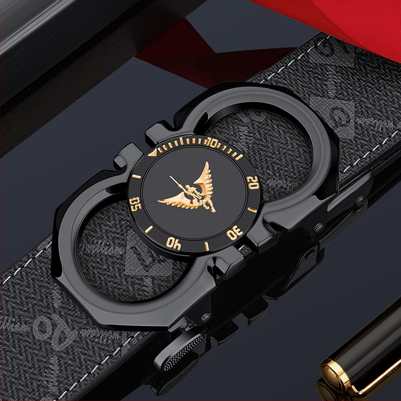 Мъжки колан King Paul от естествена кожа 2024 Нов висок клас моден колан за мъже и млади хора, модерен ежедневен колан за панталони