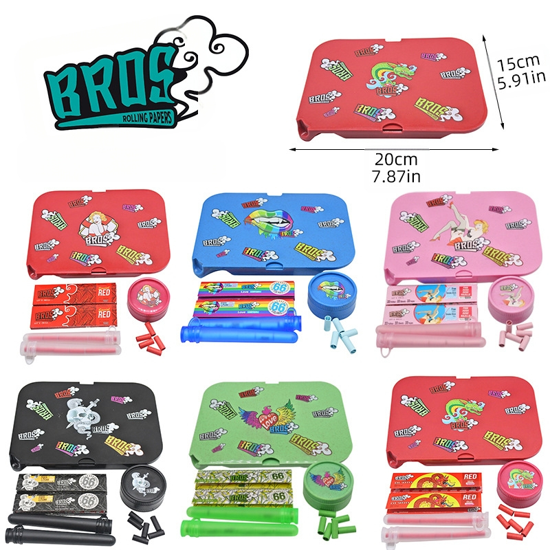 Pārrobežu karsti pārdodama bioloģiski noārdāma krāsu manuāla cigarešu paplātes paplāte, cigarešu dzirnaviņas, kas piemērotas divslāņu plastmasas dzirnaviņām