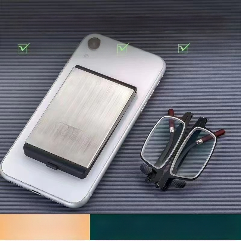 Фабрично директно от производителя ултратънки сгъваеми нови очила за четене HD преносими мъжки удобни очила за четене, поддръжка на мобилен телефон