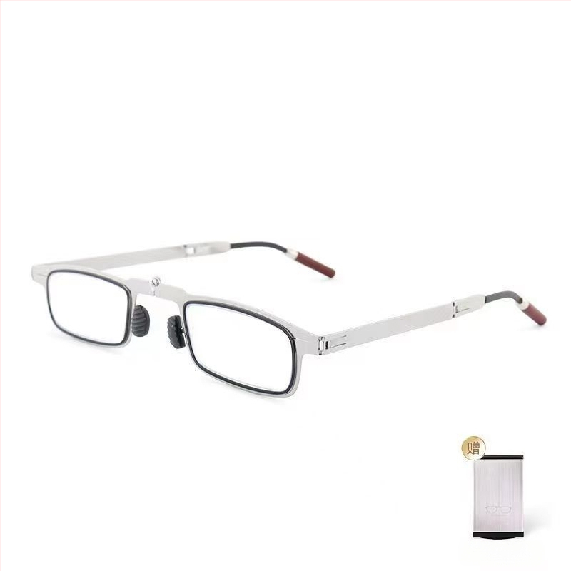 Фабрично директно от производителя ултратънки сгъваеми нови очила за четене HD преносими мъжки удобни очила за четене, поддръжка на мобилен телефон