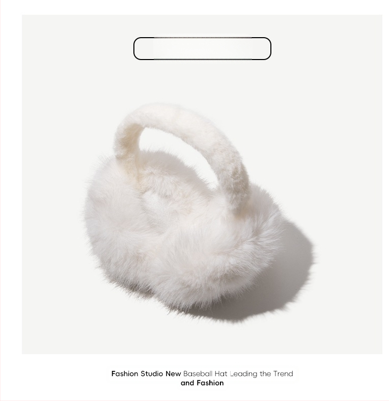 Λευκές γυναικείες ωτοασπίδες χειμωνιάτικες χαριτωμένες βελούδινες 2024 νέες ωτοασπίδες ζεστές χοντρές τρέμολο διανομή μικρού κόκκινου βιβλίου