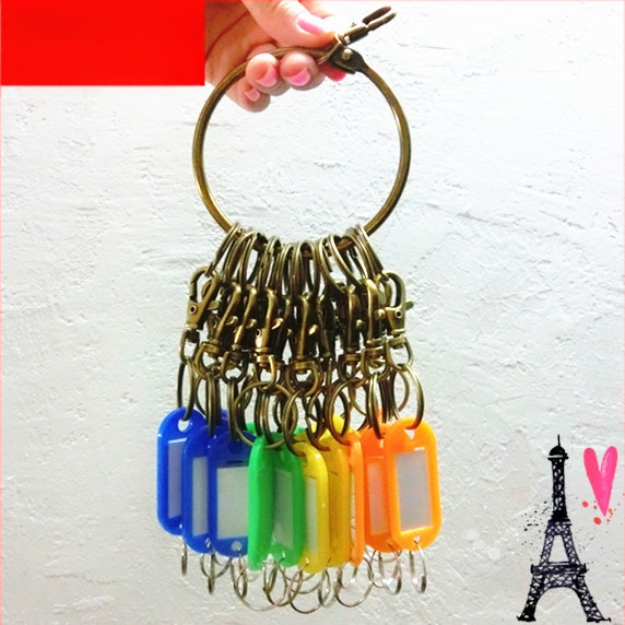 Ρετρό μπρελόκ με παχύρρευστο μπρελόκ, δαχτυλίδι κλειδιού, μεγάλη μπρελόκ, αποθήκη αυτοκινήτου, ξενοδοχείο, αποθήκευση κλειδιών ιδιοκτήτη