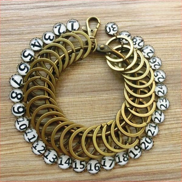 Ρετρό μπρελόκ με παχύρρευστο μπρελόκ, δαχτυλίδι κλειδιού, μεγάλη μπρελόκ, αποθήκη αυτοκινήτου, ξενοδοχείο, αποθήκευση κλειδιών ιδιοκτήτη