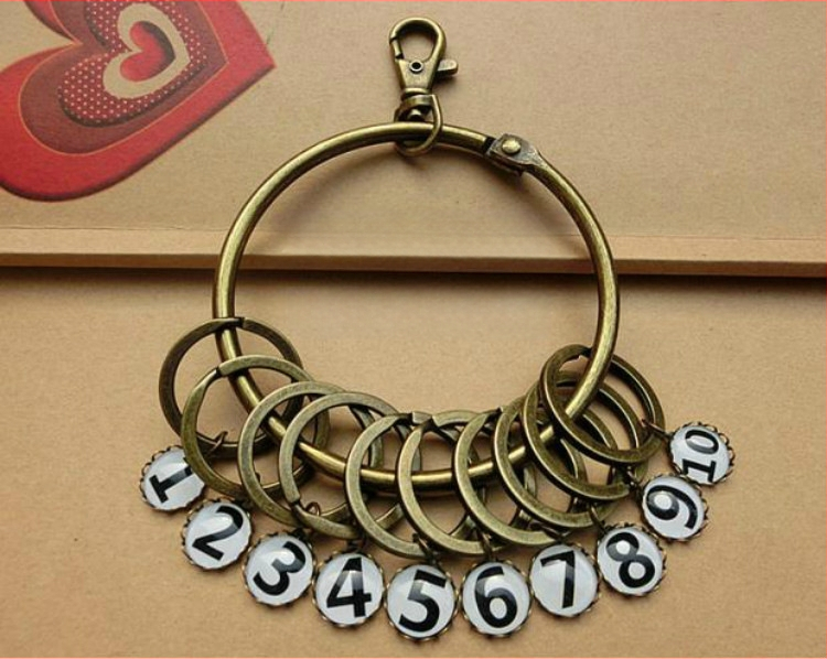 Ρετρό μπρελόκ με παχύρρευστο μπρελόκ, δαχτυλίδι κλειδιού, μεγάλη μπρελόκ, αποθήκη αυτοκινήτου, ξενοδοχείο, αποθήκευση κλειδιών ιδιοκτήτη