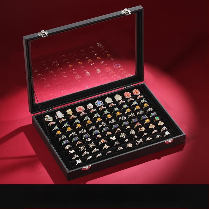 Didelės talpos papuošalų laikymo dėžutė Papuošalų dėžutė Papuošalų demonstracinė dėžutė Auskarai Auskarai, karoliai, apyrankės Žiedų dėžutė