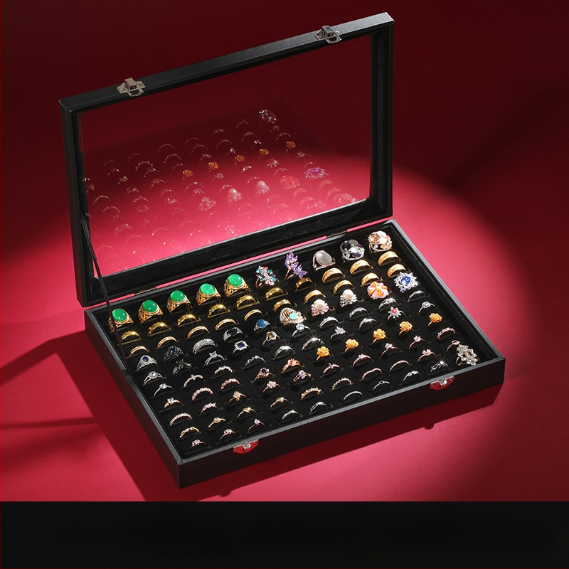 Didelės talpos papuošalų laikymo dėžutė Papuošalų dėžutė Papuošalų demonstracinė dėžutė Auskarai Auskarai, karoliai, apyrankės Žiedų dėžutė