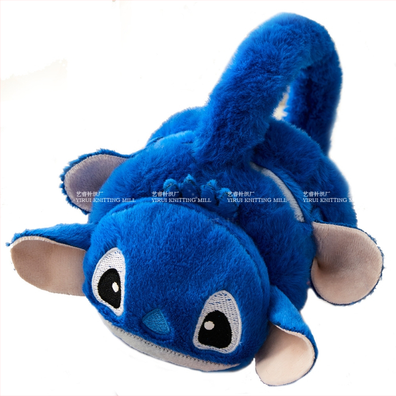 Žiemos vaikų animacinių filmukų „Stitchai“ šiltos ausinės, ausų rankovės, pliušinės, atsparios šalčiui, sutirštintos, šiltos ausų apsaugos ausų maišeliai