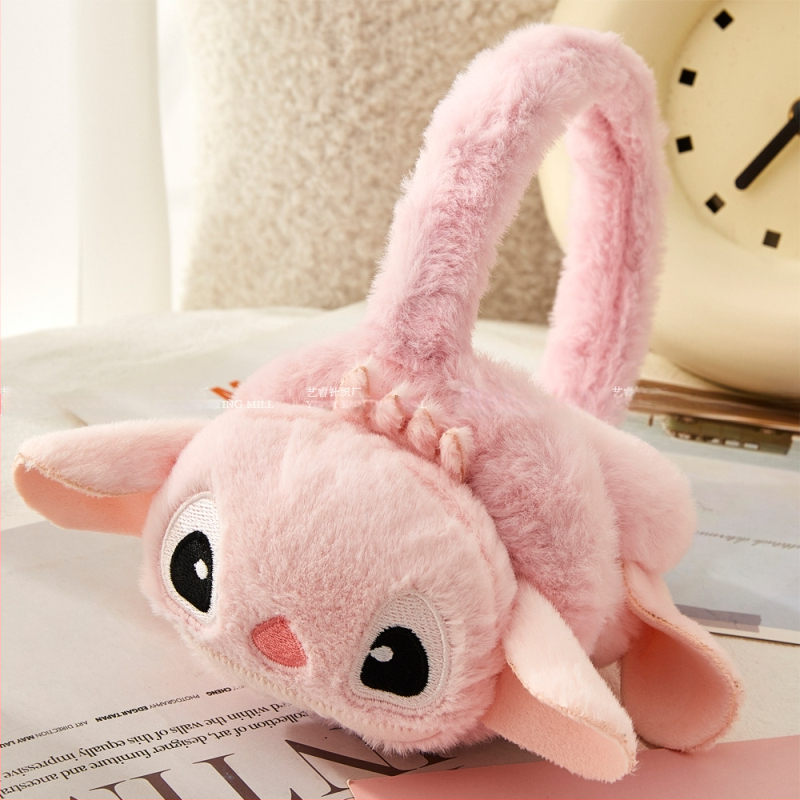 Žiemos vaikų animacinių filmukų „Stitchai“ šiltos ausinės, ausų rankovės, pliušinės, atsparios šalčiui, sutirštintos, šiltos ausų apsaugos ausų maišeliai