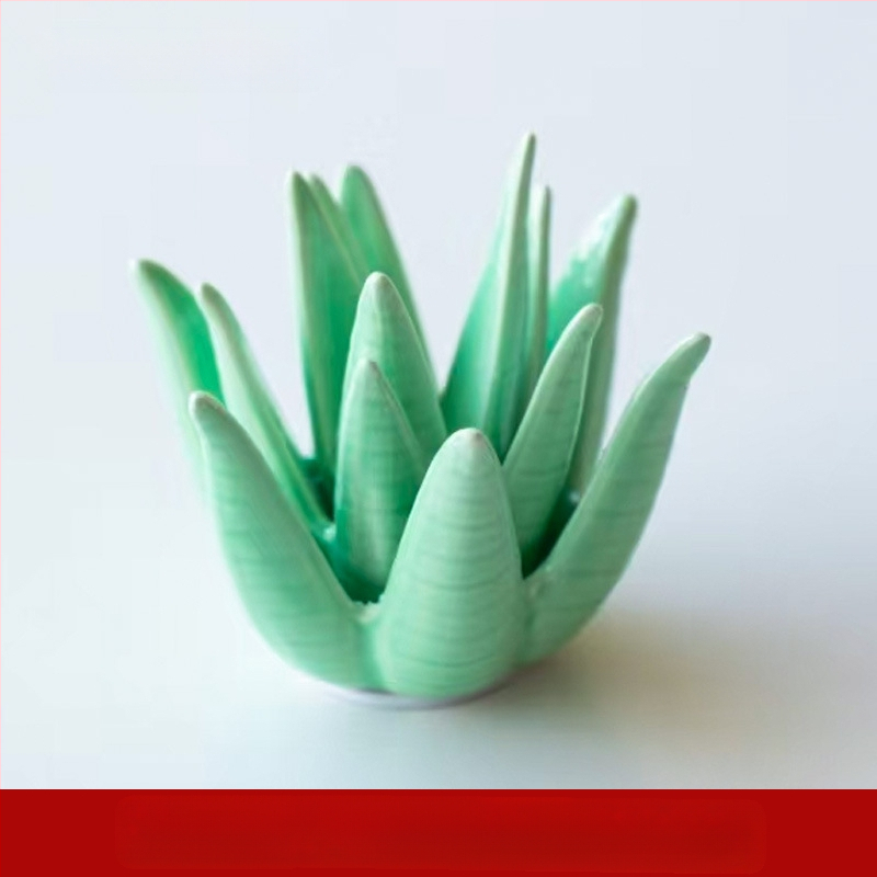 Põhjamaade keraamiline kaktus-aaloe sõrmus ehted kõrvarõngad hoiustamine kodu õppelaud kaunistused käsitöö