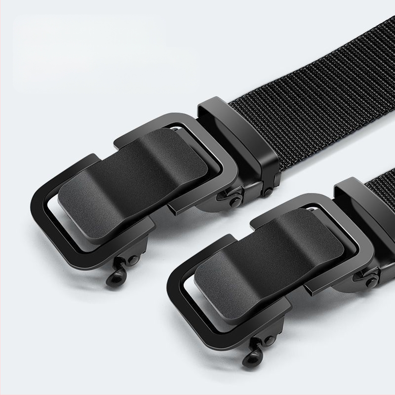 Ζώνη από καμβά για άνδρες με υφή, εξωτερική, στρατιωτική εκπαίδευση, casual, παντελόνι για όλους τους αγώνες, απομίμηση νάιλον, μοντέρνα, αυτόματη ζώνη με αγκράφα