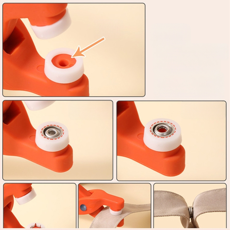 Viieharulise pandla paigaldustööriistade komplekt, naela- ja õmblusteta beebiriiete tekialus, trukknööp, ämma pandla, väike nööp