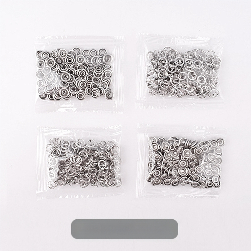 Viieharulise pandla paigaldustööriistade komplekt, naela- ja õmblusteta beebiriiete tekialus, trukknööp, ämma pandla, väike nööp