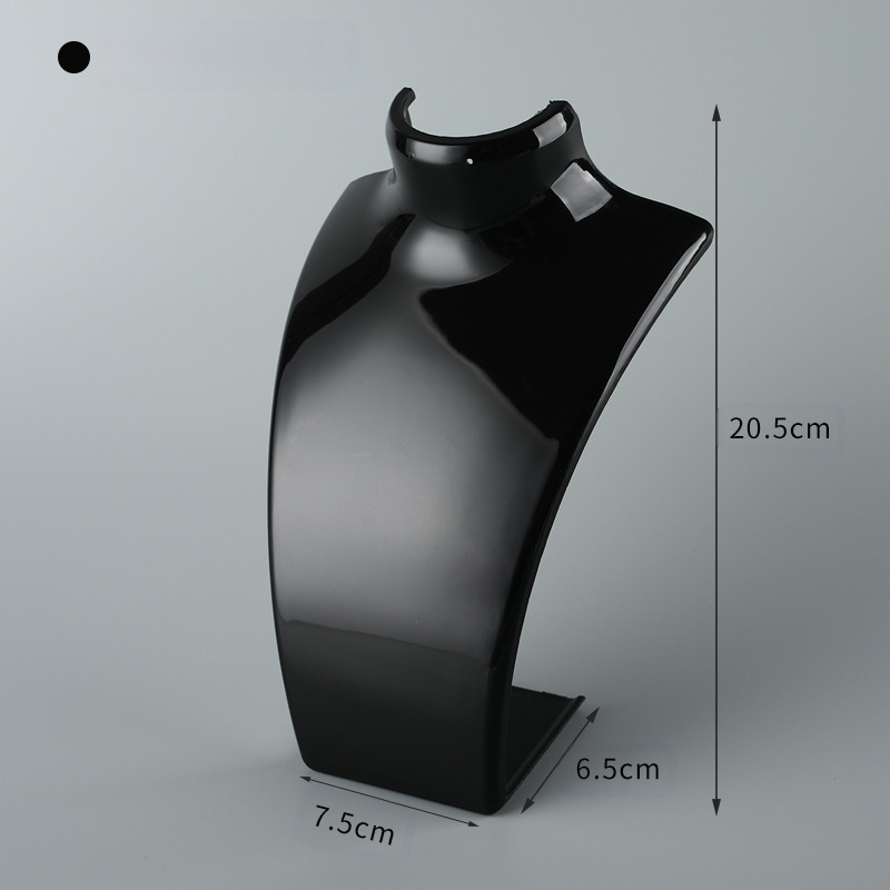 Akrilo karolių demonstravimo stovas, figūrėlės kaklo kaklo formos nefrito pakabuko modelio stovas, papuošalų demonstravimo rekvizitai