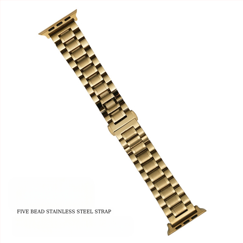 „Apple Watch Five Beads Makers“ tvirtos drugelio sagties „iwatch“ nerūdijančio plieno „Huawei“ laikrodžio dirželis