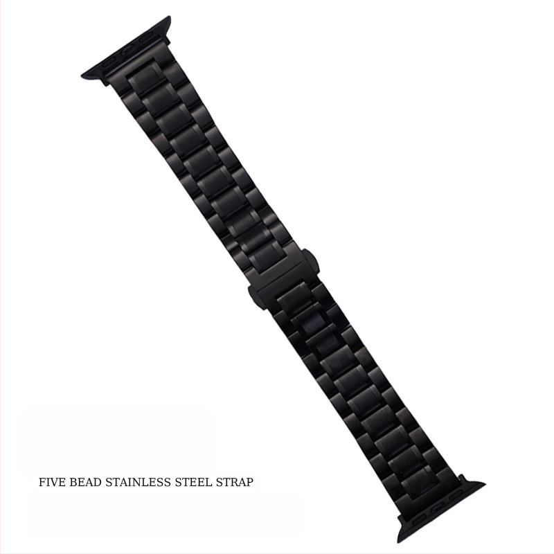 „Apple Watch Five Beads Makers“ tvirtos drugelio sagties „iwatch“ nerūdijančio plieno „Huawei“ laikrodžio dirželis