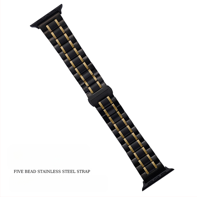 „Apple Watch Five Beads Makers“ tvirtos drugelio sagties „iwatch“ nerūdijančio plieno „Huawei“ laikrodžio dirželis