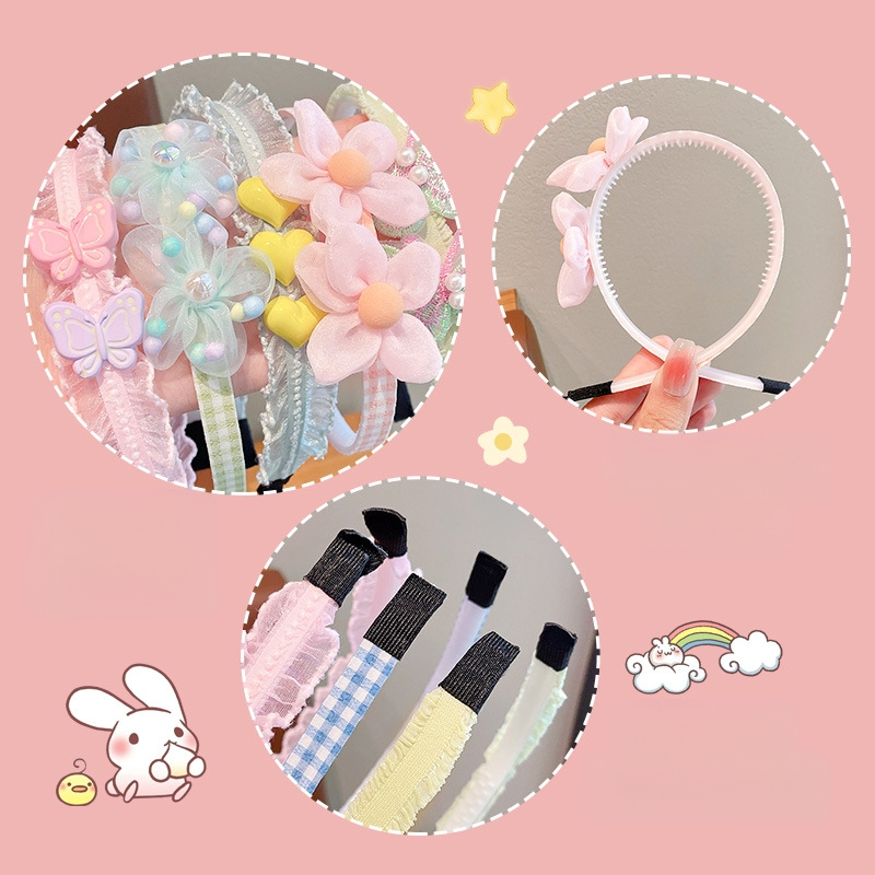 Vaikiška plaukų lyginimo galvos juosta mergaitei, miela kūdikė, gėlė, plaukų segtukas, kaspino formos galvos juosta, mieli plaukų aksesuarai