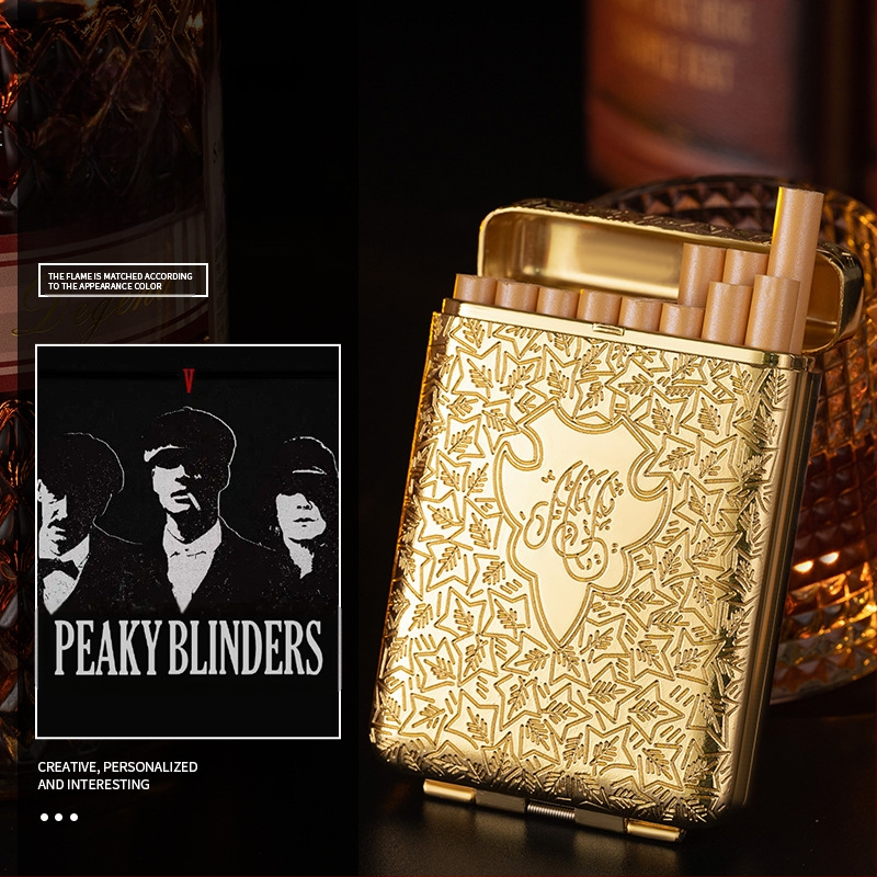 YF-852 Nova vintage trostruka kutija za cigarete Birmingham Bloodbath Gangster Shebir Isti stil metalna trostruka kutija za cigarete Ručno izrađena