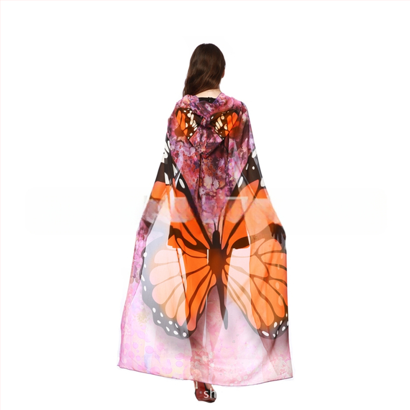 Paabulinnu keep rannarätikuga mähitud seelikuga dekoratiivne liblikkeep Euroopas ja Ameerikas populaarne digitaalselt trükitud liblikkeep